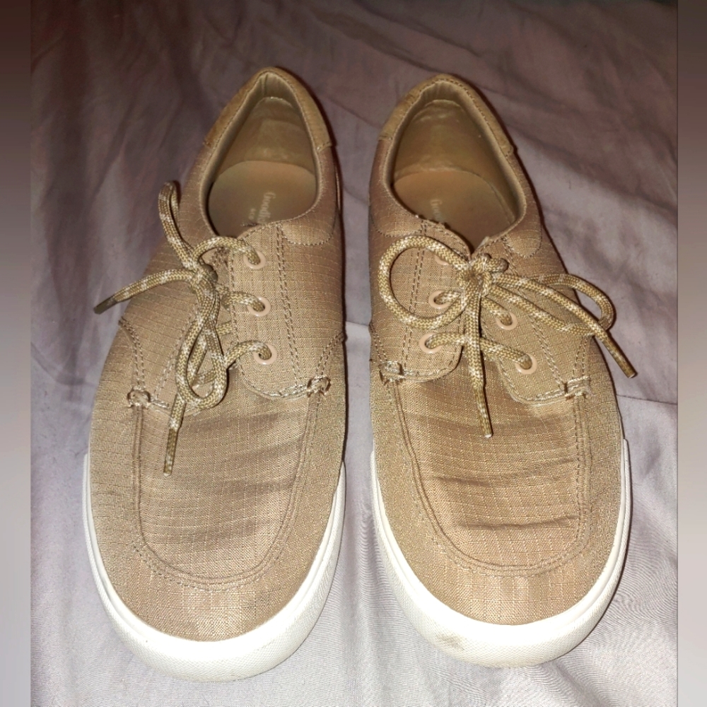 Men's size 10.5 Goodfellow & Co. Khaki boat shoe/sneaker.
